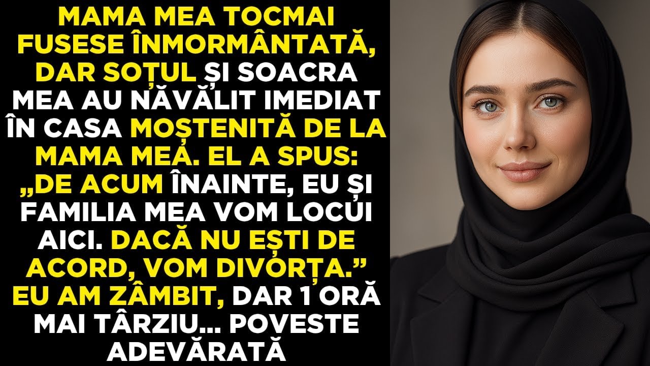 Abia am îngropat-o pe mama și socrii au năvălit în casa ei moștenită – după doar 1 oră...