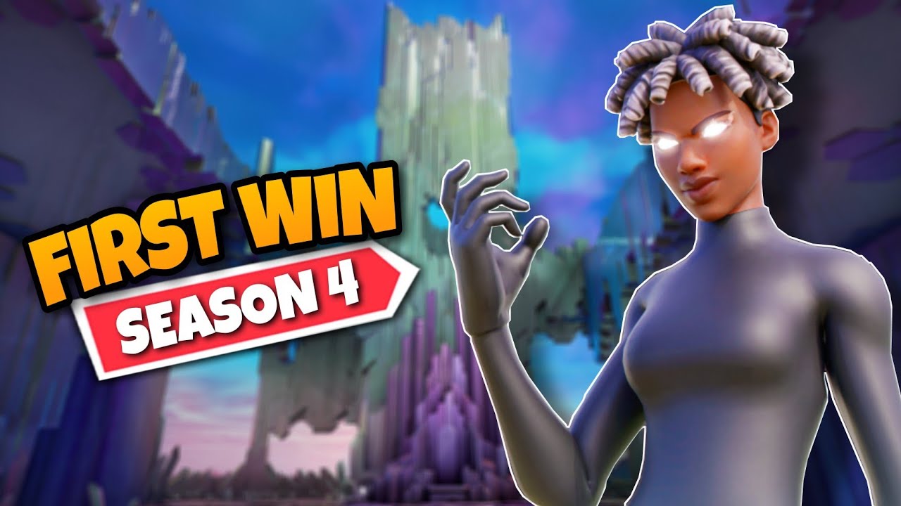 My *FIRST* WIN of FORTNITE SEASON 4! - YouTube