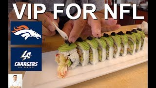 Alaskan King Crab Tempura Sushi Roll | How To Feed 2 NFL Players and WIN