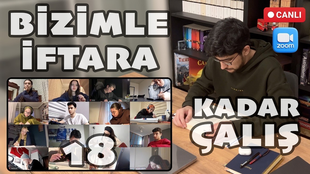 İFTARA KADAR 12 SAAT! Birlikte Ders Çalışalım Canlı