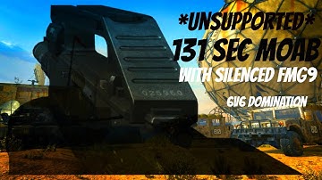 MW3: *UNSUPPORTED* 125 Sec Moab w/ Silenced FMG9 in 6V6 Dom + bonus clip