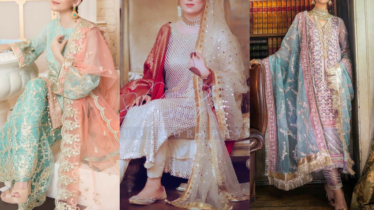 EMBROIDERED WEDDING WEAR DESIGNER'S DREAM DRESS COLLECTION 2020