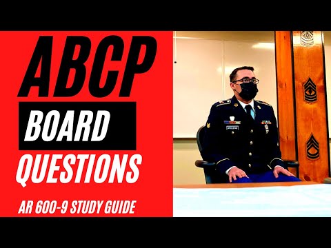 ABCP Questions to Prepare for the Army Promotion Board