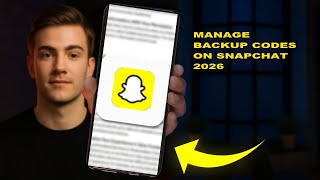 How To Manage Backup Codes On Snapchat 2026 (UPDATED GUIDE)