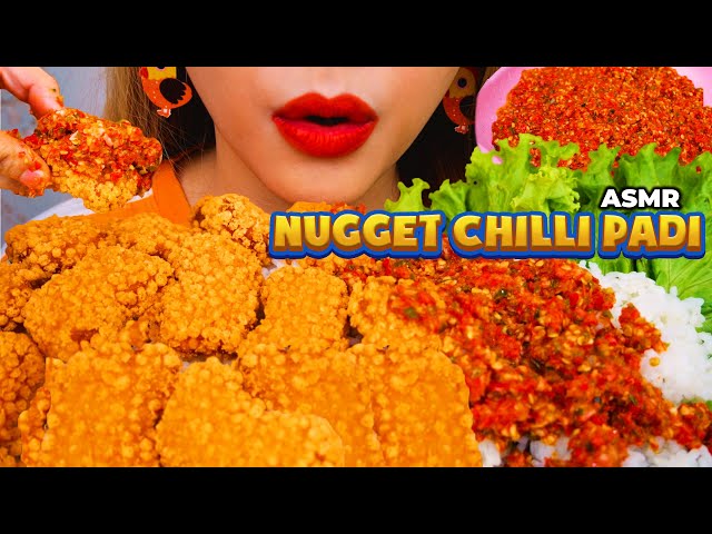 SAMBAL VIRAL TIKTOK 😋 ASMR NUGGET SPICY SAMBAL CHILLI PADI AUTO NAMBAH NASI🔥 | ASMR Indonesia