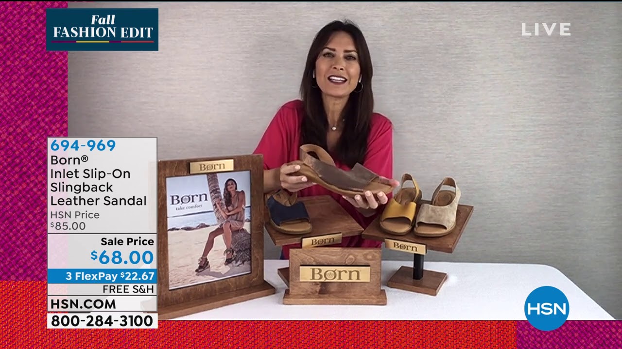 Born Inlet SlipOn Slingback Leather Sandal - YouTube