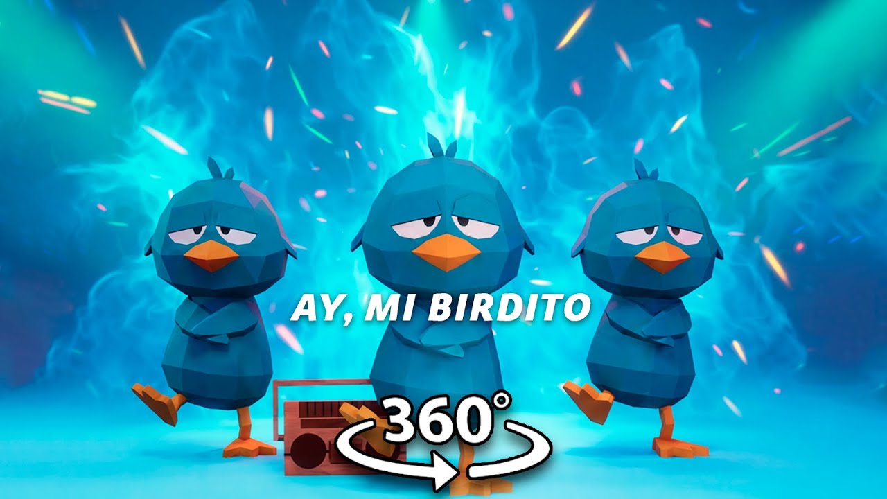 360° VR Ay, mi Sleepy Birdito Good night, zzzzz! (From Pocoyo) Video Remix | MONTAGEM MIAU (Letra)