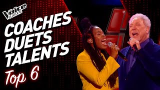 INCREDIBLE duets between The Voice COACHES and talents! | TOP 6