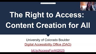The Right to Access: Content Creation for All screenshot 1