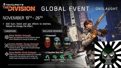 Global Event: Onslaught Details / Tom Clancy
