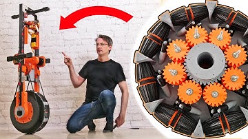 I built a one-wheel robot that can balance on the spot