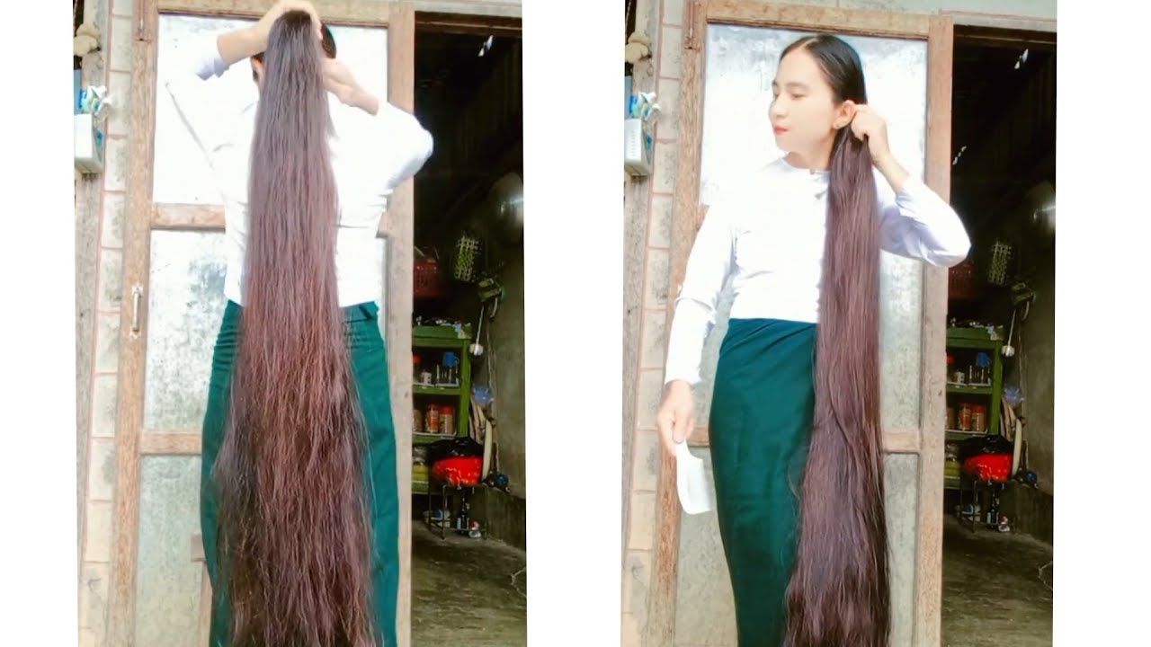 длинные волосы, которые касаются пола