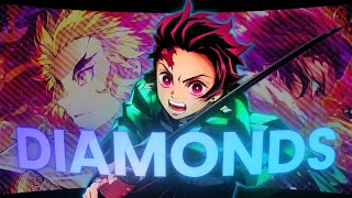 Tanjiro Kamado & Kyojuro Rengoku [ AMV/EDIT ] - Diamonds | 4K