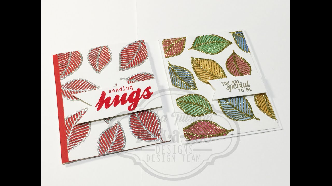 Create Backgrounds using Die-Cutting Inlay Technique (two variations)