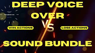 Deep Epic Voice Win and Lose Game Actions Royalty Free Voice Over Sound Effects