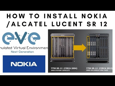 How to add Nokia Alcatel Lucent Router 7750 SR12 in EVE-NG - YouTube