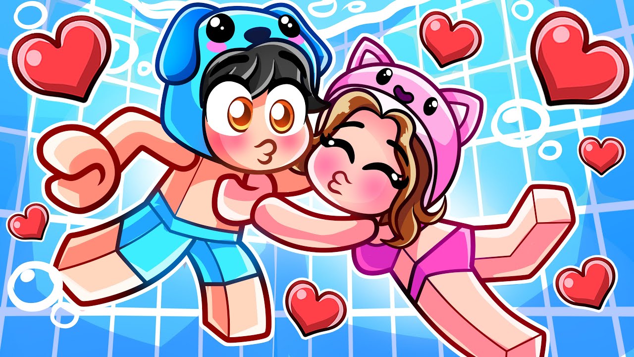 LILY KISSES OMZ At A POOL PARTY In Roblox...