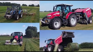 Zbiór trzeciego pokosu w bele ツ 2023 | MF 5712S/RB 3130F | NH T5060 | Claas Disco 3050fc/Liner 880