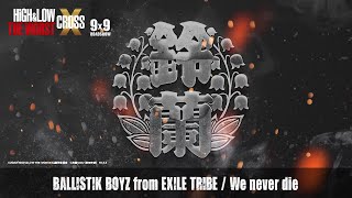 BALLISTIK BOYZ / We never die (映画『HiGH＆LOW THE WORST X』劇中歌)