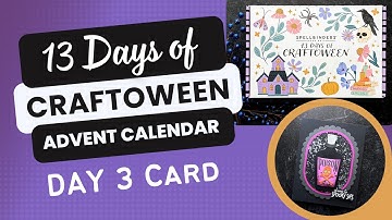 DAY 3 of 13 Days of Craftoween Advent Calendar | Spellbinders #teamspellbinders #neverstopmaking