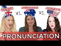 1 LANGUAGE, 3 ACCENTS! UK vs. USA vs. AUS English Pronunciation!