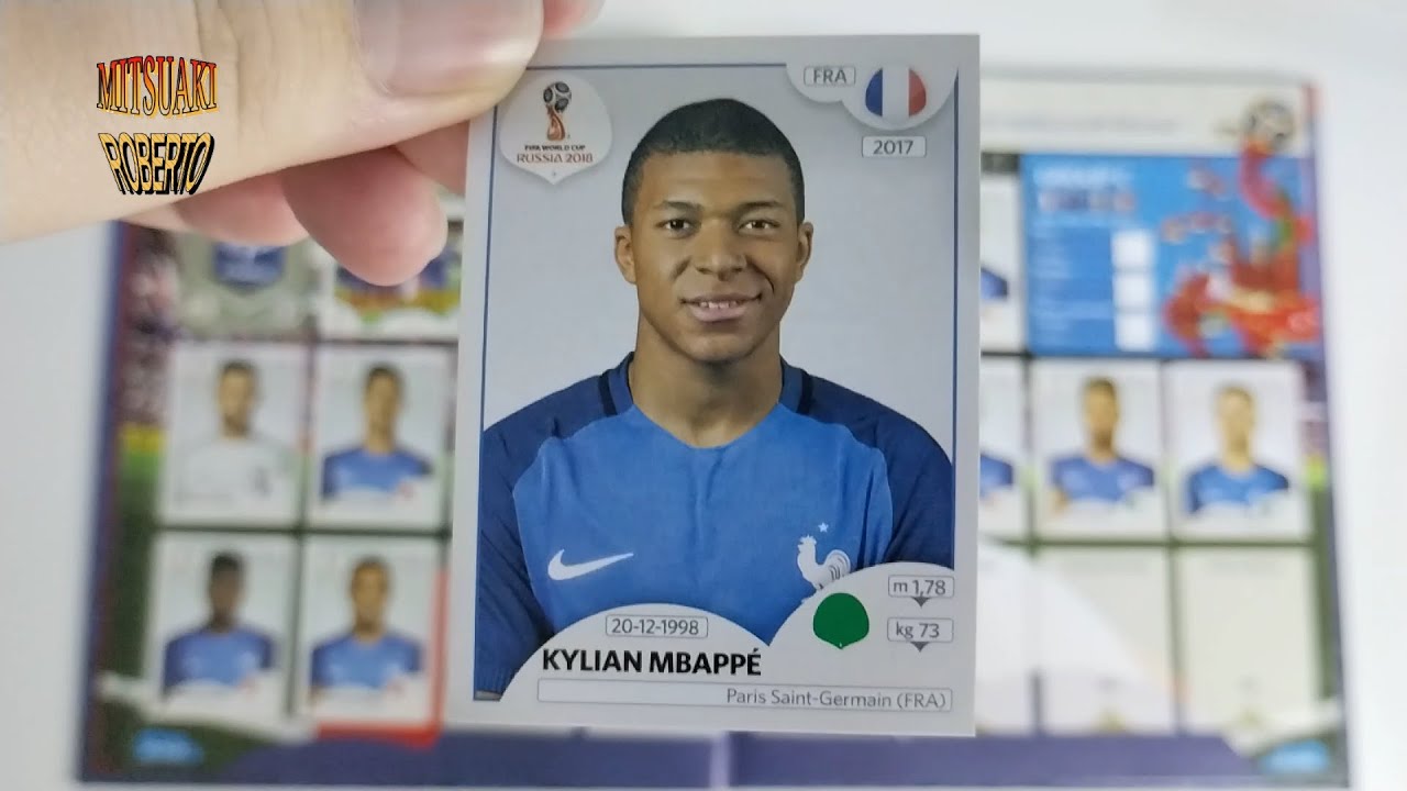 Figurinha Kylian Mbappe Copa 2018