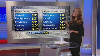 WJZ Weather Team Has Latest Update On Snow at 1 p.m.
