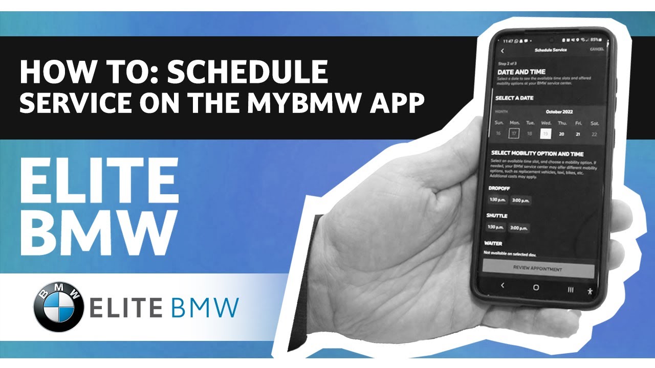 Scheduling Service in the My BMW App | Elite BMW - YouTube