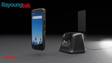 Rayoungtek N77 Android Barcode Scanner with Charging Dock and Spare Battery