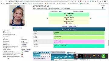 Accessing Report Card from Parent Portal