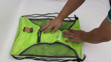 NAVO foldable leight weight drawstring backpack folding drawstring gym bag