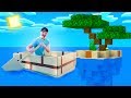 SPENDING 24 HOURS IN A REAL MINECRAFT BOAT!
