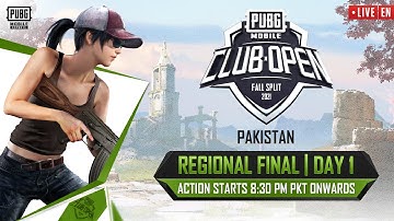 [EN] PMCO Pakistan Regional Final Day 1 | Fall Split | PUBG MOBILE Club Open 2021