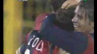 Gianfranco Zola goal Cagliari Juventus 1-1 commento caressa