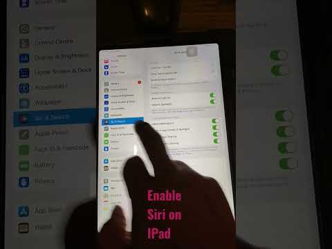 How to Enable Siri on iPad 2022