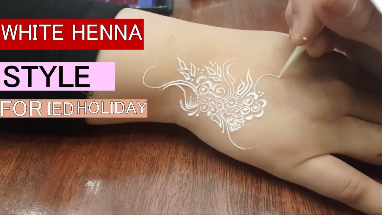  Contoh  Henna  White Design Simple YouTube