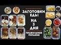 ЗАГОТОВКА ЕДЫ НА 3 ДНЯ #1 | ПРАВИЛЬНОЕ ПИТАНИЕ MEAL PREP by Olya Pins