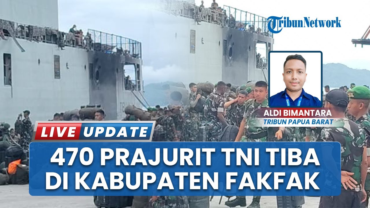 Presiden Prabowo Kirim 470 Prajurit Yonif TP 808 ke Kabupaten Fakfak Papua Barat dengan Kapal KRI