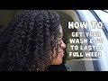 *DETAILED* high curl definition wash &amp; go to last a FULL WEEK! | natural hair styling tutorial