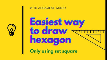 Construction of Hexagon using set square