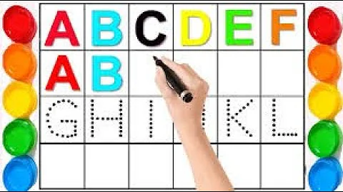 ABC Fruits Drawing, Painting and Coloring for Kids & Toddlers | Draw, Paint and Learn #210