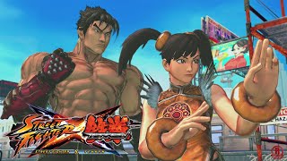 Street Fighter X Tekken (PC) Jin Kazama \& Xiaoyu Gameplay Walkthrough - Story \& Ending [4K 60FPS]