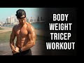 4 Exercise At Home Bodyweight Tricep Workout // No Equipment | Scott Mathison