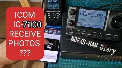 ICOM IC-7100 Can it receive Pictures ?? help please