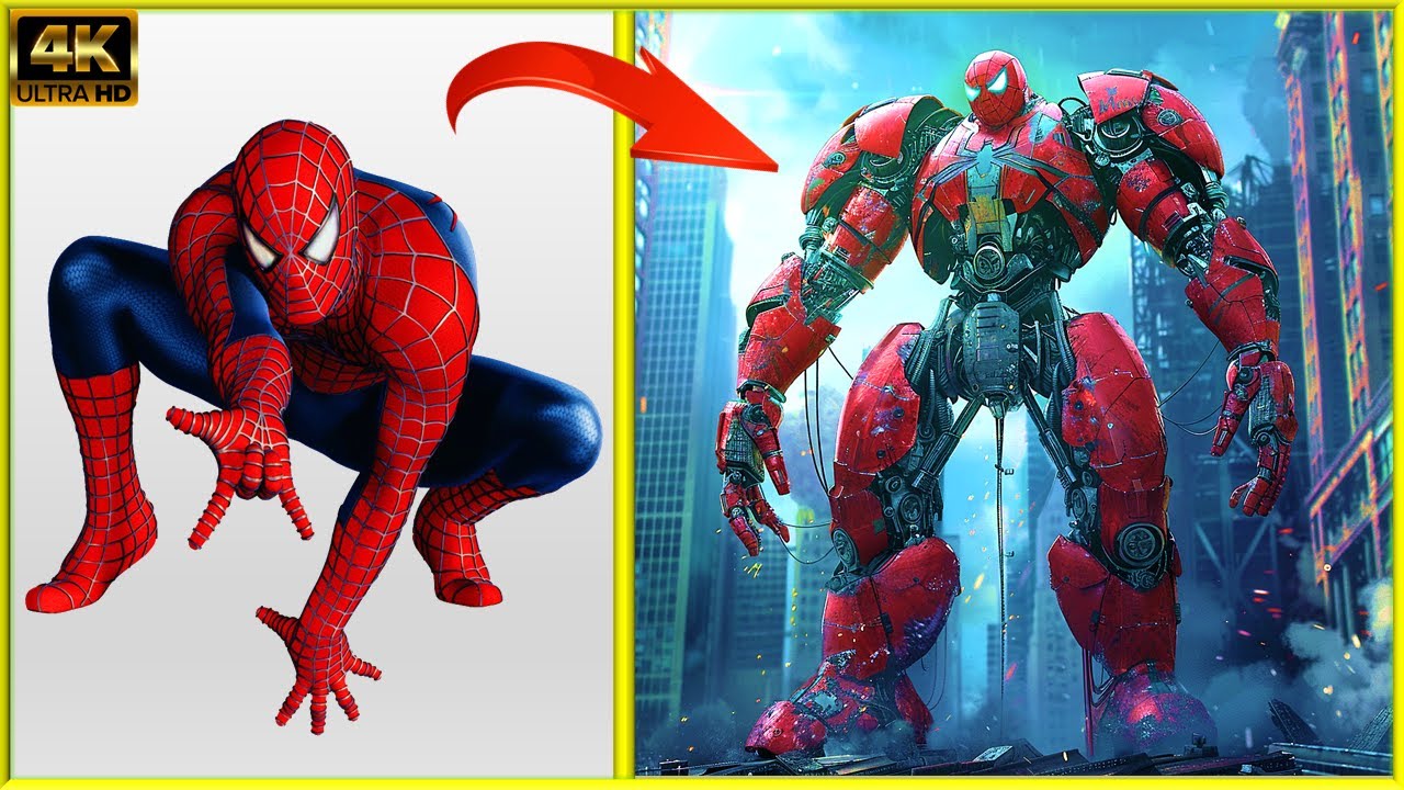 МСТИТЕЛИ, но РОБОТЫ-МСТИТЕЛИ 🔥 Все персонажи (marvel и DC) 2024