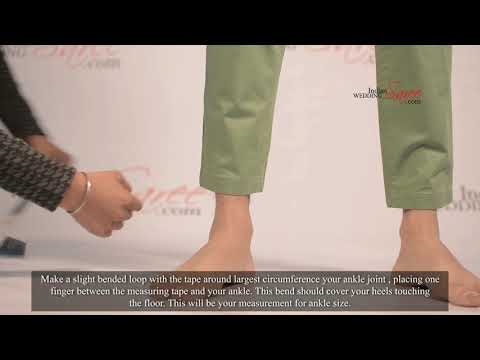 How to measure ankle round size for men’s wear | Tutorial by Indian Wedding Saree