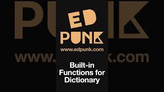 Celebrity [Day 79] Python Built-in Functions that can be Used for a Dictionary | Dark Mode #100daysofpython Profile