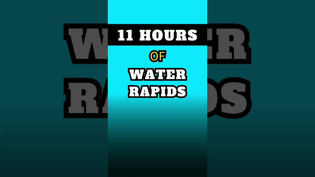 🌊WATER RAPIDS 🟦AQUA SCREEN 🌲Nature Sounds ⏳11 Hours
