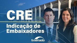 Ao vivo: Comissão de Relações Exteriores analisa indicações para embaixadas – 25/4/24