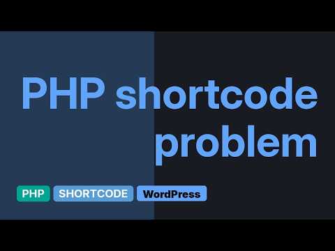 Wordpress: Shortcode won't execute (2 Solutions!!)